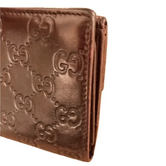 GUCCI- Guccissima Signature Continental Wallet Chocolate-Excellent Condition - Picture 15 of 16